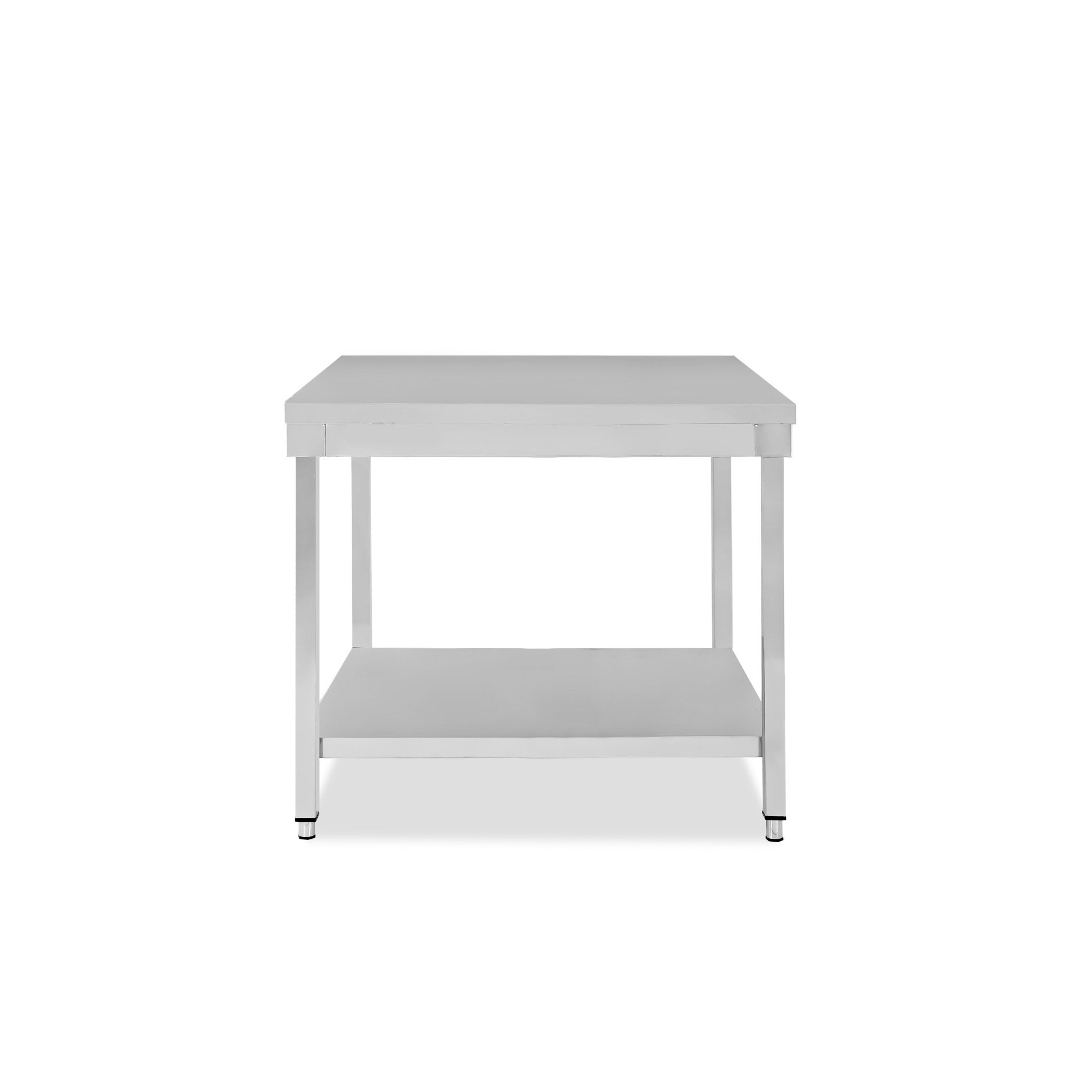 Mesa de acero inoxidable con estante inferior L 800 mm x P 700 mm x A 865 mm