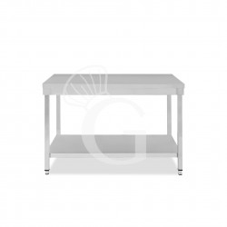 Mesa de acero inoxidable con estante inferior L 1400 mm x P 700 mm x A 865 mm