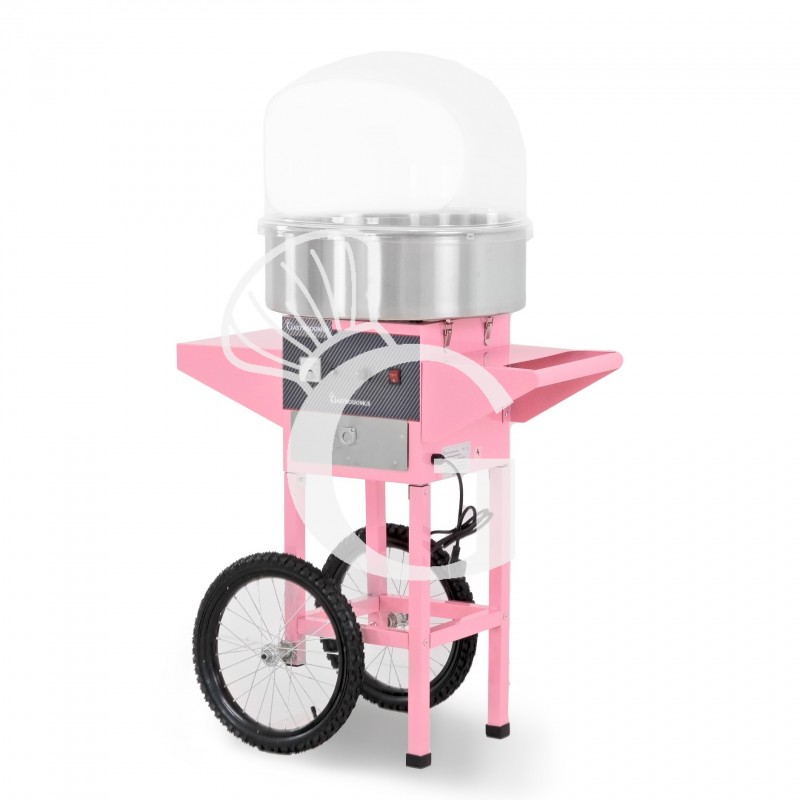 Máquina de algodón de azúcar con cupula y carro L 750 mm x P 750 mm x A 910 mm