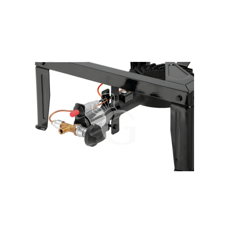 Fogón a gas de hierro fundido con válvula y encendido piezoeléctrico L 560 mm x P 400 mm x A 180 mm