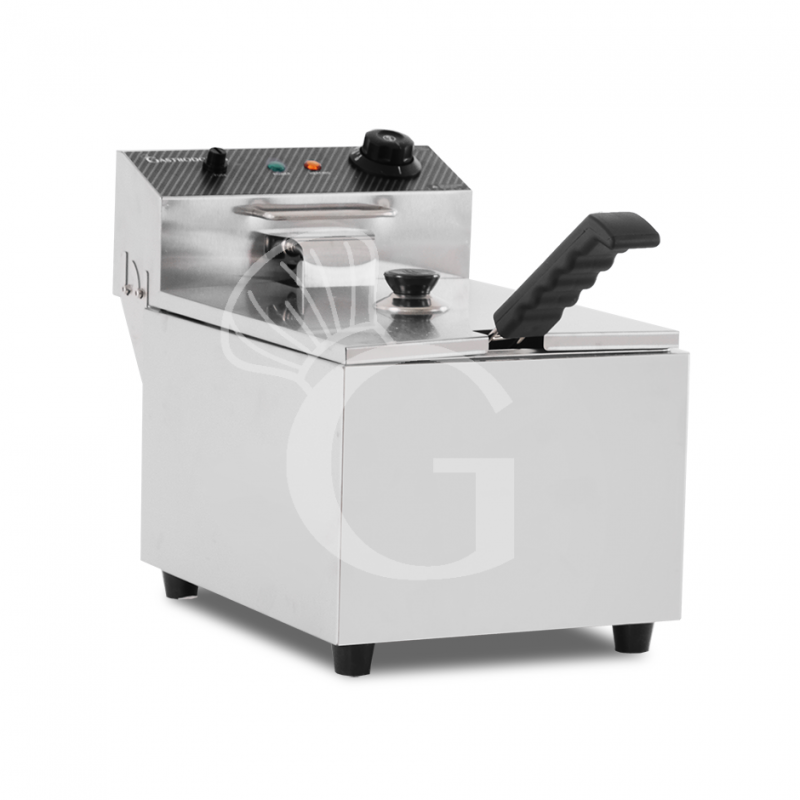 Freidora eléctrica de sobremesa 1cuba 8 LT potencia 2,8 KW Monofásica