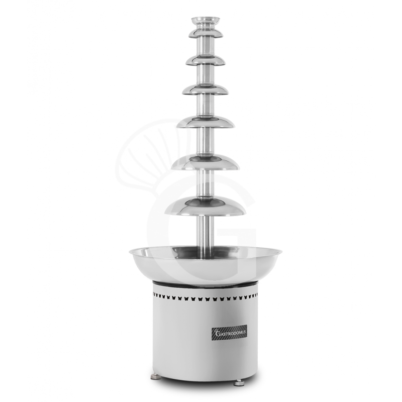 Fuente de chocolate de 6 niveles con una capacidad máxima de 8 kg