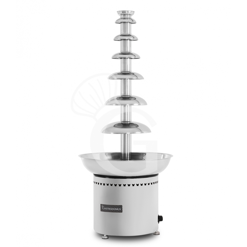 Fuente de chocolate de 6 niveles con una capacidad máxima de 8 kg