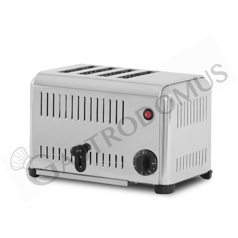 Tostadora profesional monofásica L 330 mm x P 220 mm x A 225 mm capacidad 4 rebanadas