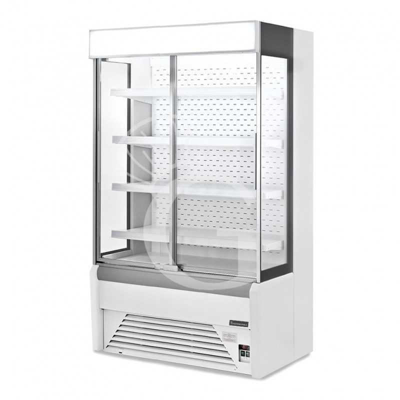 Vitrina Mural Refrigerada serie Ettore con puertas correderas Temperatura +1°/+10°C L 1330 mm