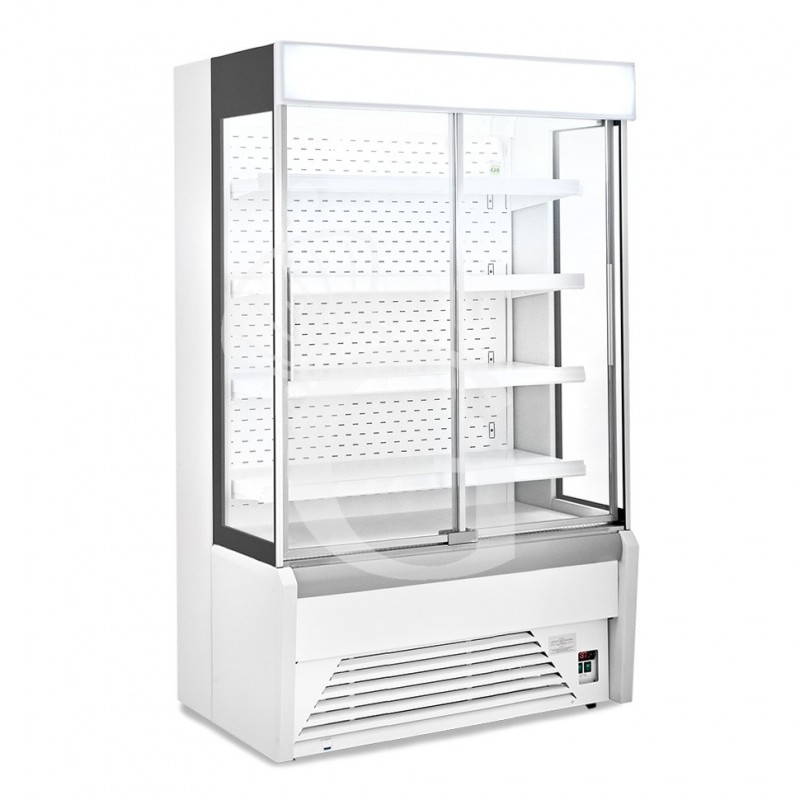 Vitrina Mural Refrigerada serie Ettore con puertas correderas Temperatura +1°/+10°C L 1330 mm