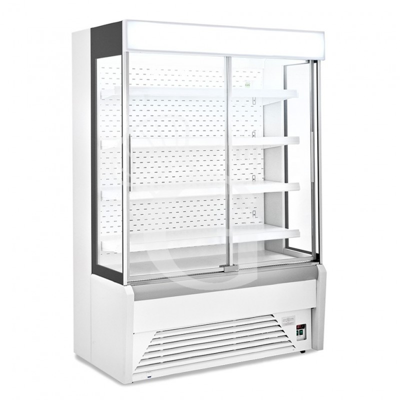 vitrina mural refrigerada serie ettore con puertas correderas temperatura 110c l 1630 mm