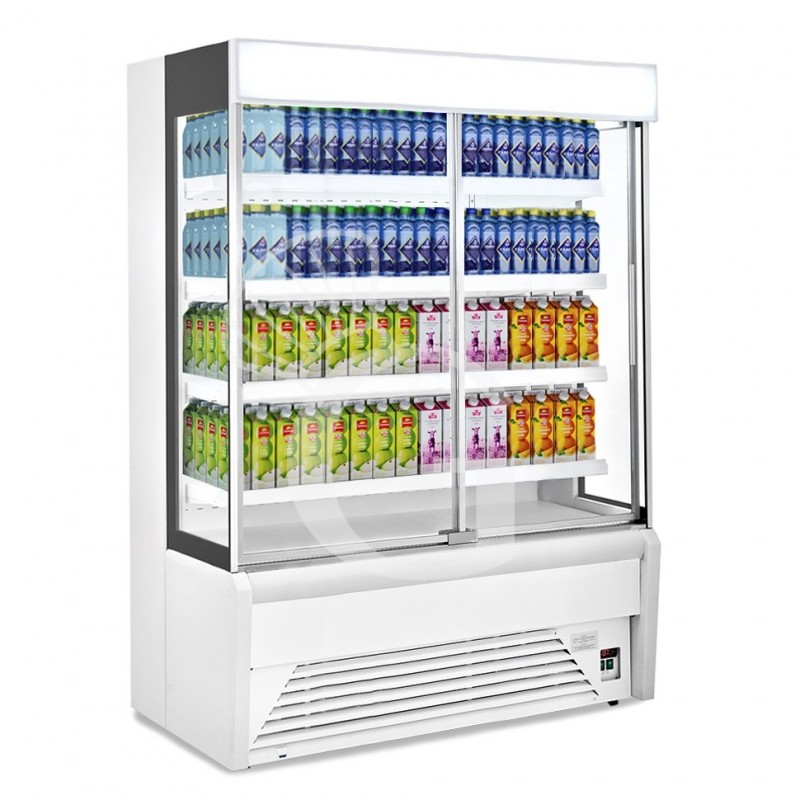 Vitrina Mural Refrigerada serie Ettore con puertas correderas Temperatura +1°/+10°C L 1940 mm