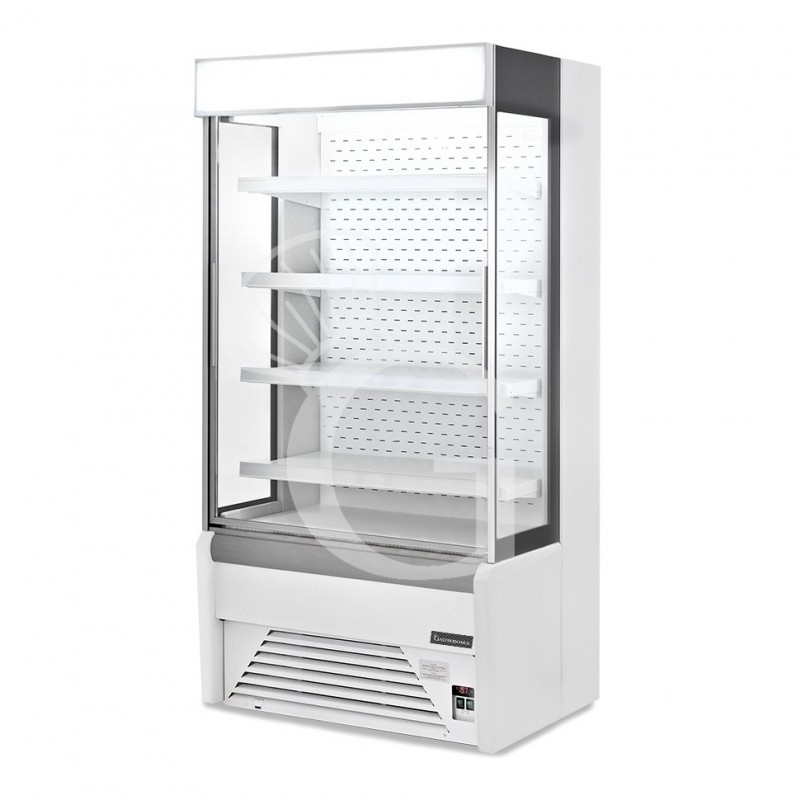 Vitrina Mural Refrigerada serie Ettore con cortina nocturna Temperatura +1°/+10°C L 1020 mm