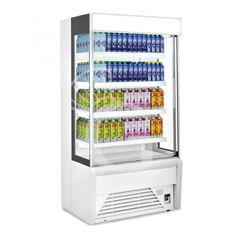 Vitrina Mural Refrigerada serie Ettore con cortina nocturna Temperatura +1°/+10°C L 1020 mm