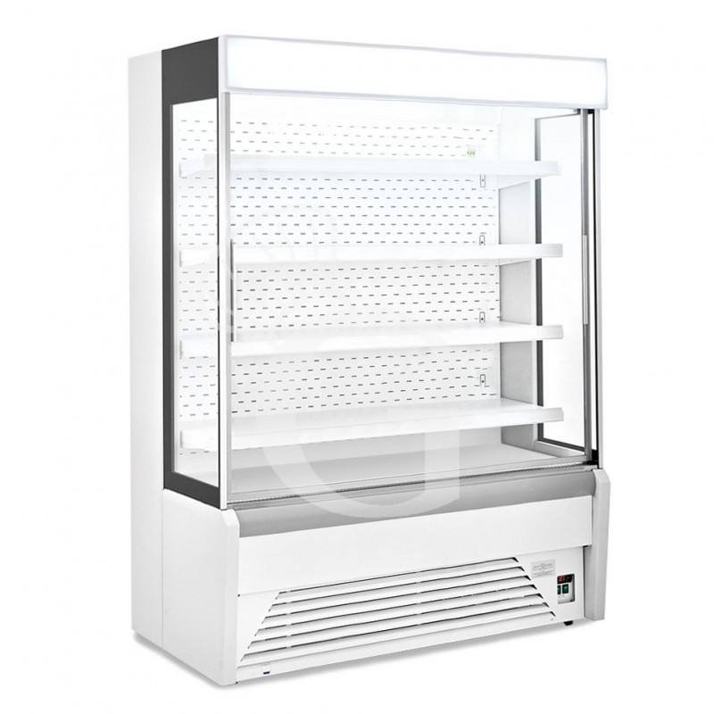 Vitrina Mural Refrigerada serie Ettore con cortina nocturna Temperatura +1°/+10°C L 1940 mm