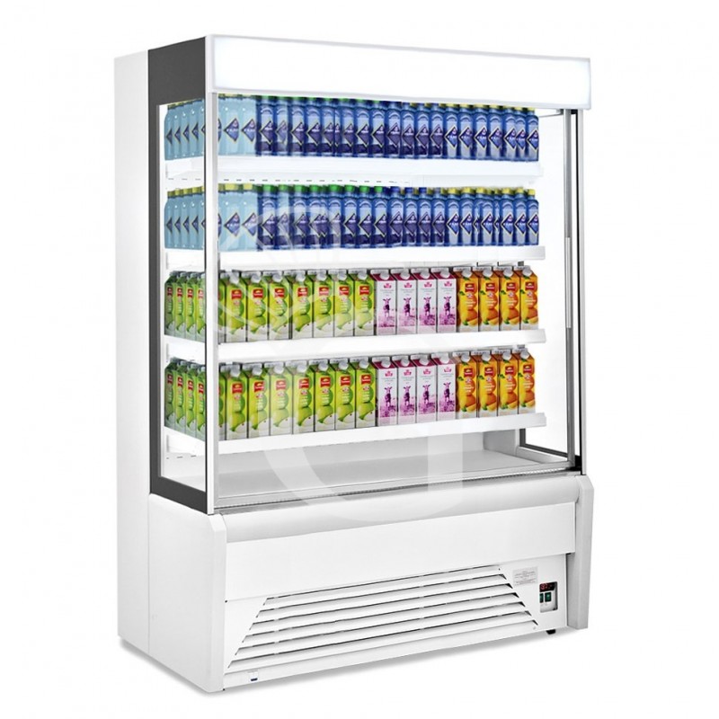 Vitrina Mural Refrigerada serie Ettore con cortina nocturna Temperatura +1°/+10°C L 1940 mm