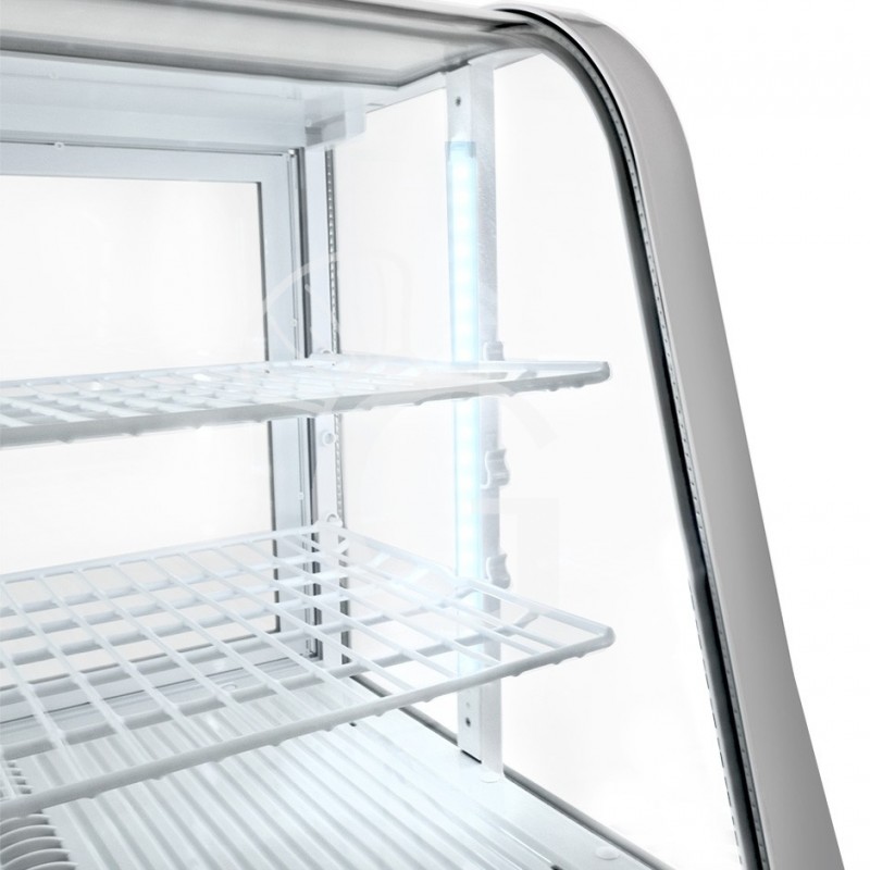 Vitrina refrigerada ventilada color blanco 100 LT 0°C/+12°C L 682 mm x P 450 mm x A 675 mm