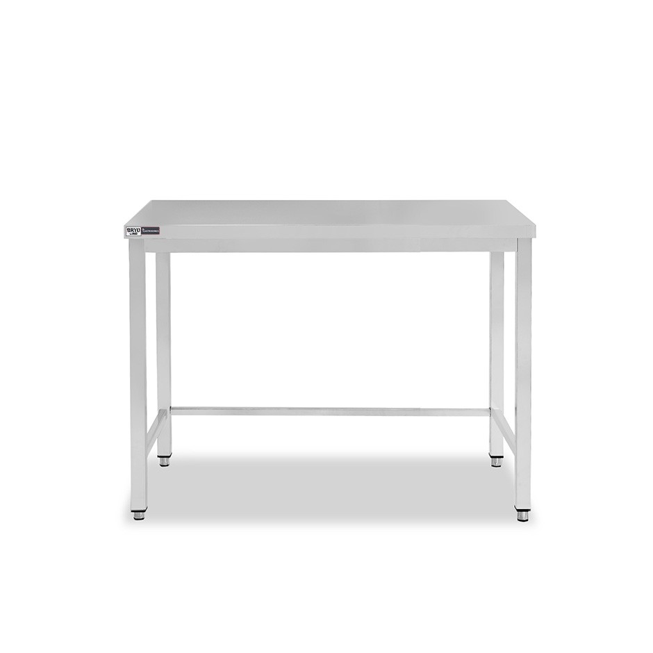 Mesa de acero inoxidable L 900 mm x P 800 mm x H 865 mm