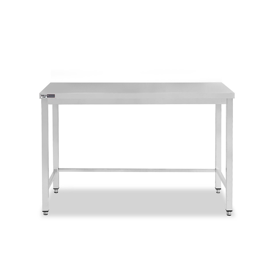 Mesa de acero inoxidable L 1200 mm x P 800 mm x A 865 mm