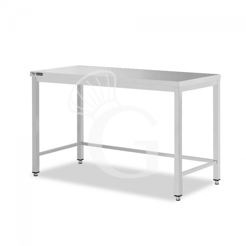 copy of Tavolo semplice in acciaio inox con misure L 1500 mm x P 600 mm x H 850 mm