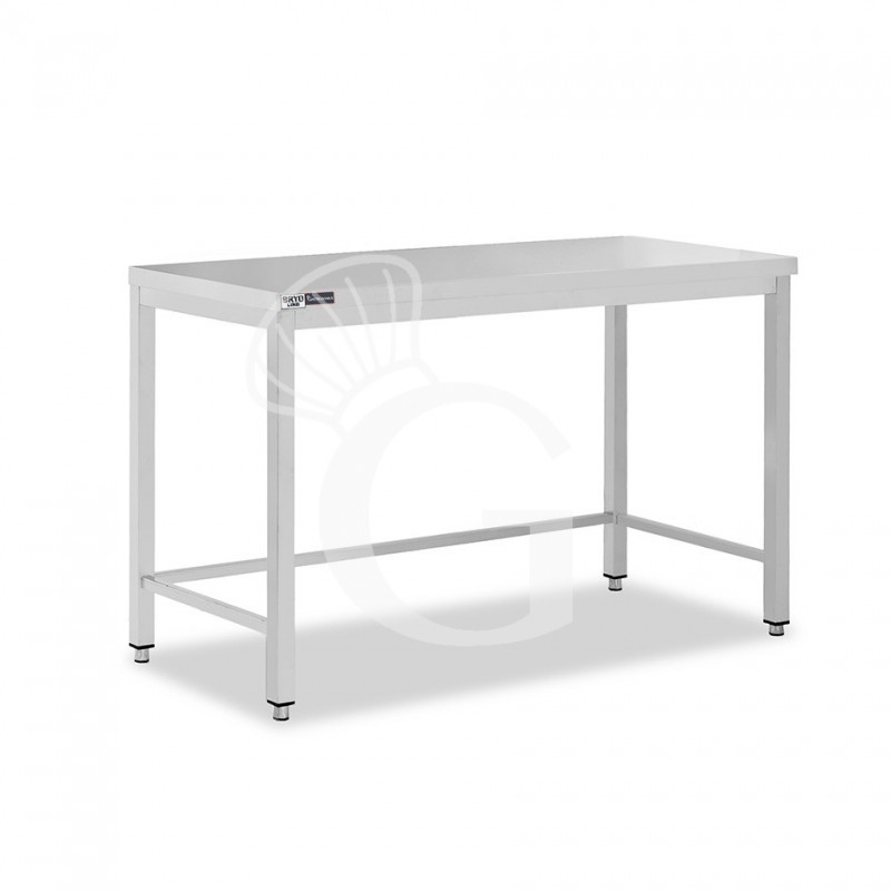 Mesa de acero inoxidable L 1400 mm x P 800 mm x A 865 mm