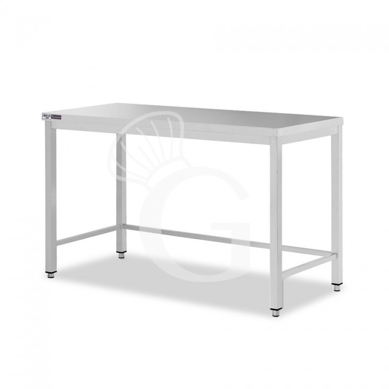 copy of Tavolo semplice in acciaio inox con misure L 1700 mm x P 800 mm x H 850 mm
