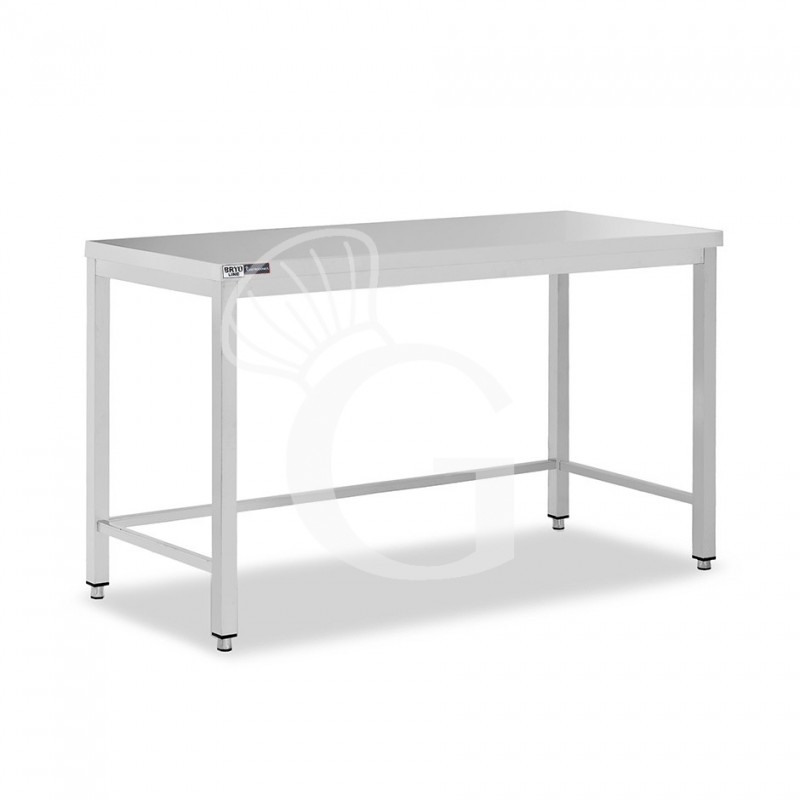 Mesa de acero inoxidable L 1800 mm x P 600 mm x A 865 mm