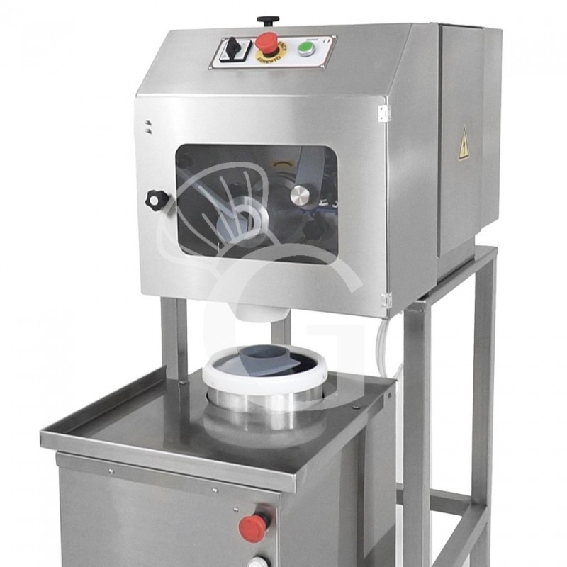 Combi boleadora maxi en acero inox y porcionadora combinadas con soporte en acero inox