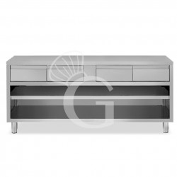 Mesa contrabarra de acero...