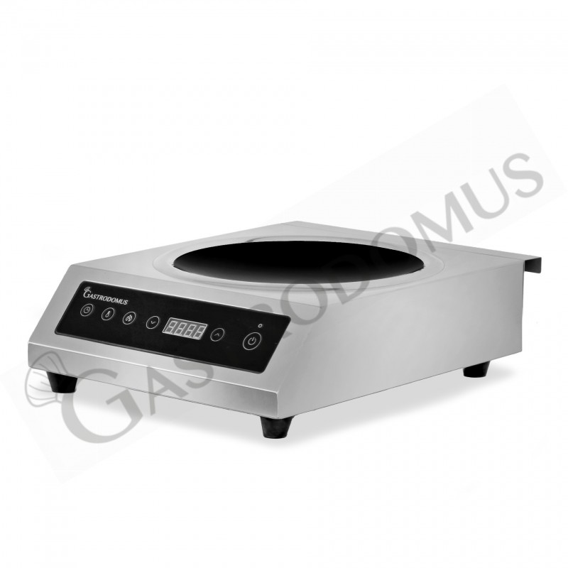 Wok de inducción 1 zona de cocción L 340 mm x P 445 mm x A 130 mm 3500 W