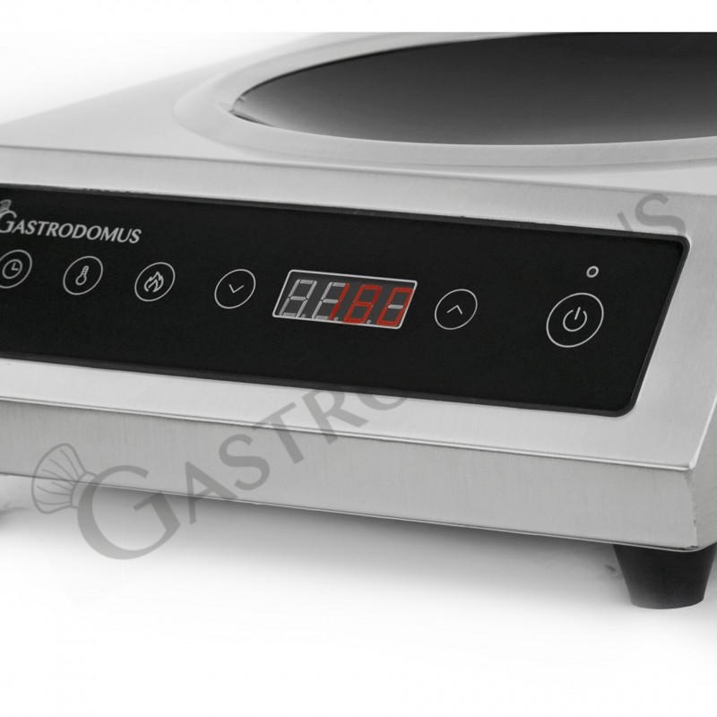 Wok de inducción 1 zona de cocción L 340 mm x P 445 mm x A 130 mm 3500 W