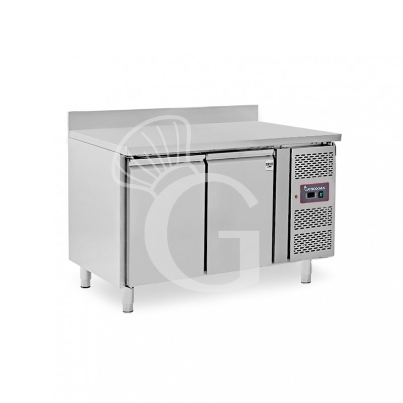 Mesa Refrigerada de pastelería 2 Puertas 600 X 400 mm, peto trasero, -2°C/+8°C Clase de eficiencia energética C