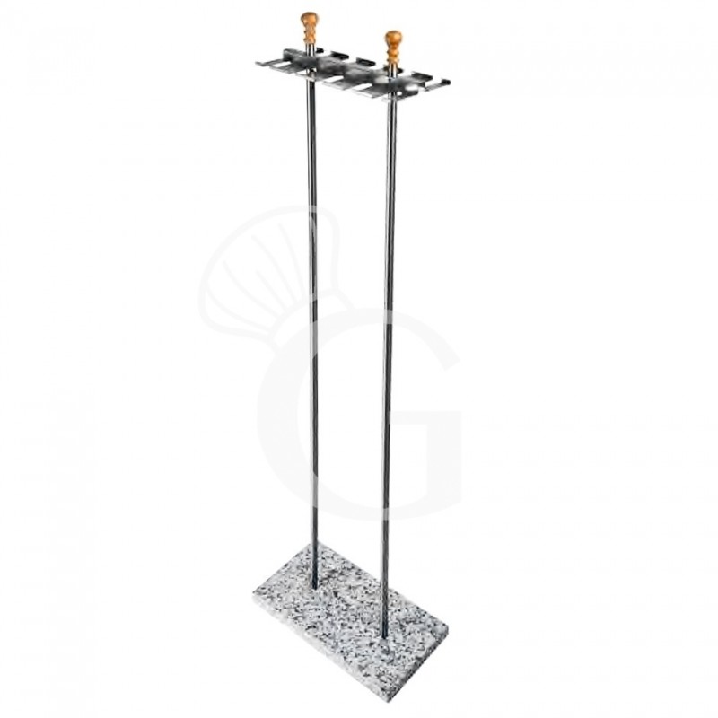 Soporte vertical para palas de pizza 10 posiciones L 450 MM X P 320 MM X A 1800 MM