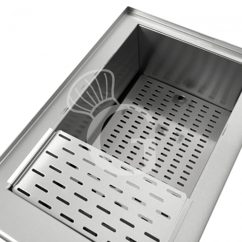 Cocedor de pasta eléctrico de sobremesa 1 cuba L 400 mm x P 680 mm x A 370 mm 20 LT 4500 W