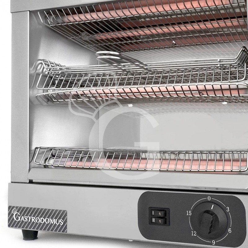 Tostadora profesional, potencia 3 kW, monofásica, L 450 mm x P 260 mm x A 440 mm