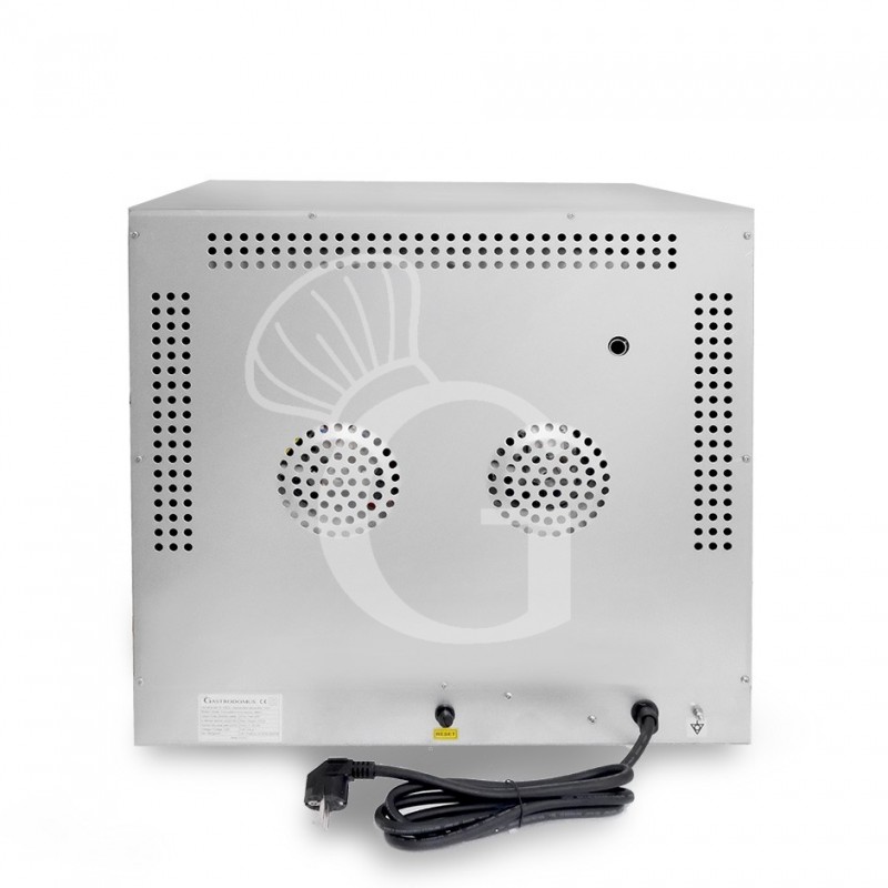 Horno eléctrico de convección, puerta abatible, controles mecánicos, 4 rejillas 435x315 mm, potencia 2,67 kw