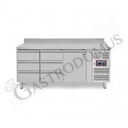 Mesa Refrigerada 6 Cajones 1 Puerta 700 mm de profundidad -2°C/+8°C Peto