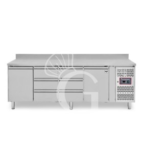 Mesa Refrigerada 6 Cajones 2 Puertas 700 mm de profundidad -2°C/+8°C Peto