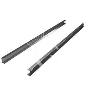 Par de guías de acero inoxidable en forma de "U" para armarios refrigerados 600/1200 litros