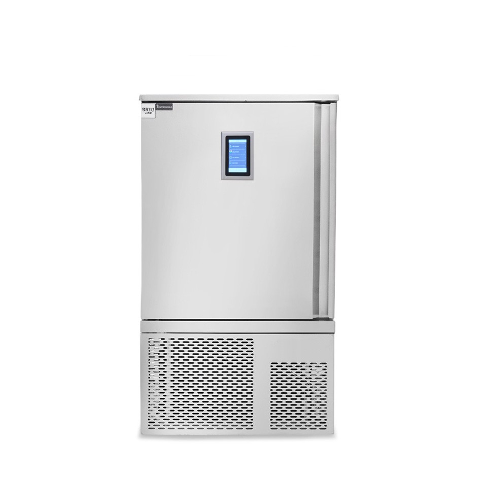 Abatidor de temperatura digital trifásico de acero inoxidable - pantalla táctil 10 bandejas/rejillas GN 1/1