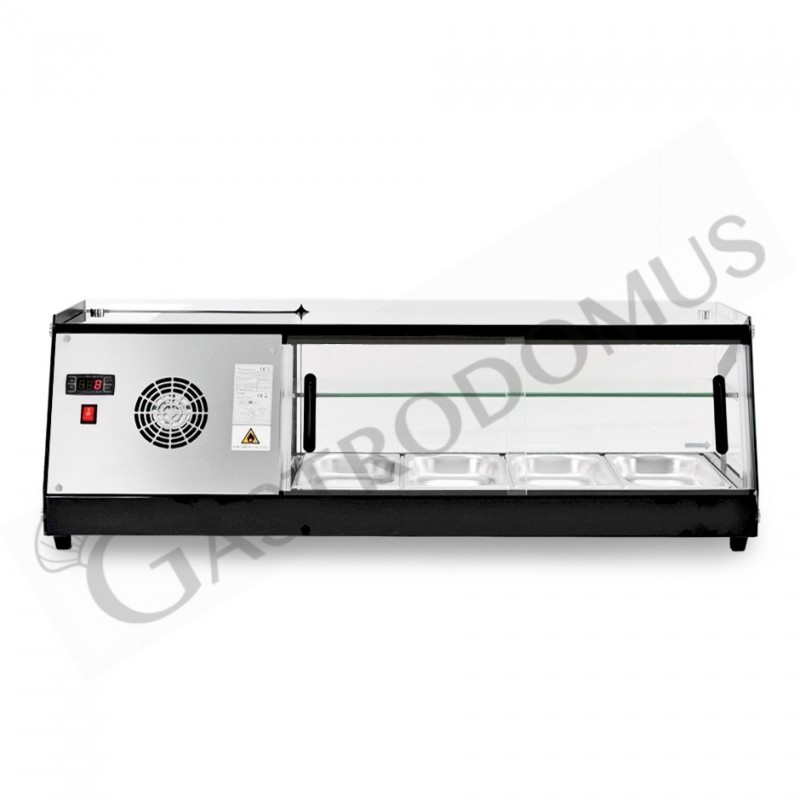 Vitrina Refrigerada para tapas 4 Cubetas GN1/3 160 W