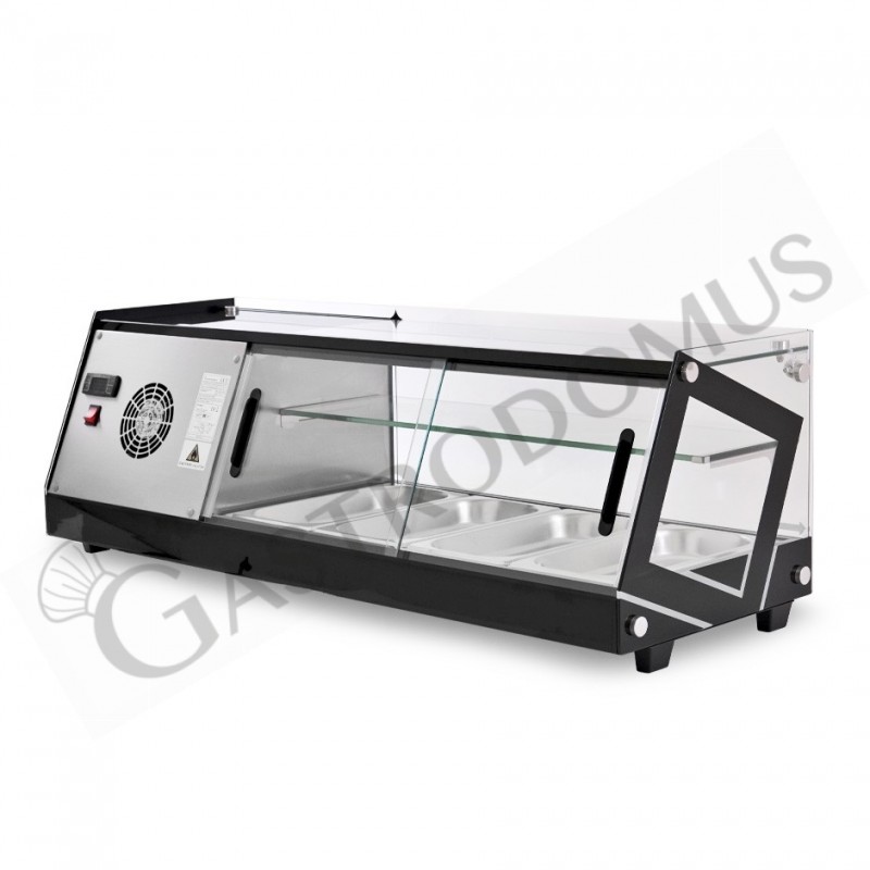 Vitrina Refrigerada para tapas 4 Cubetas GN1/3 160 W