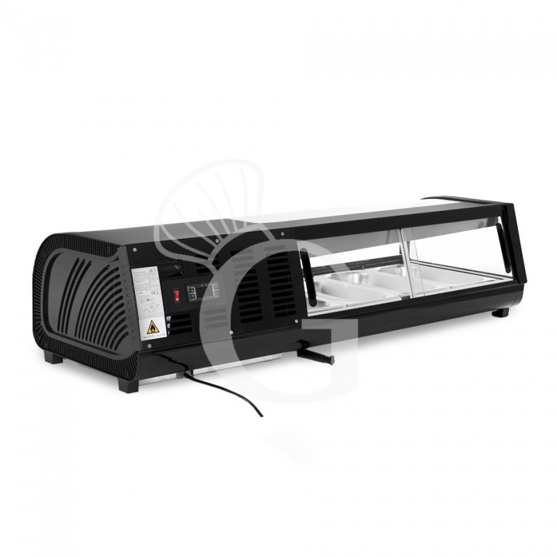 Vitrina Refrigerada para sushi 4 Cubetas GN1/3 190 W