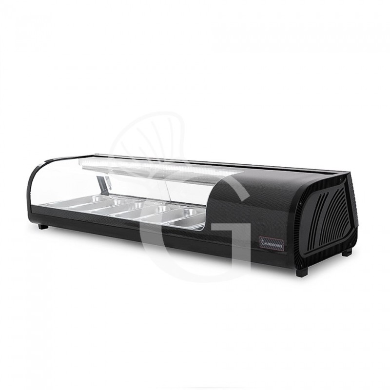 Vitrina Refrigerada para sushi 6 Cubetas GN1/3 190 W