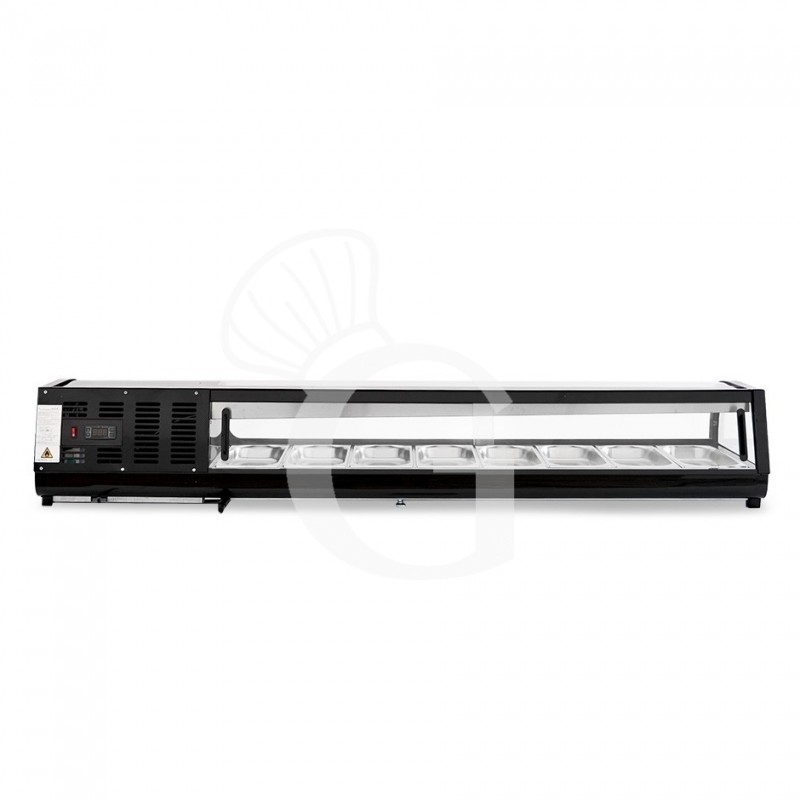 Vitrina Refrigerada para sushi 8 Cubetas GN1/3 190 W