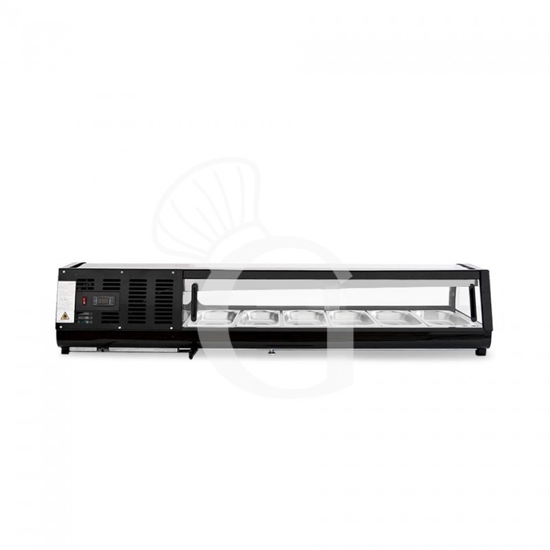 Vitrina Refrigerada para sushi 6 Cubetas GN1/3 190 W