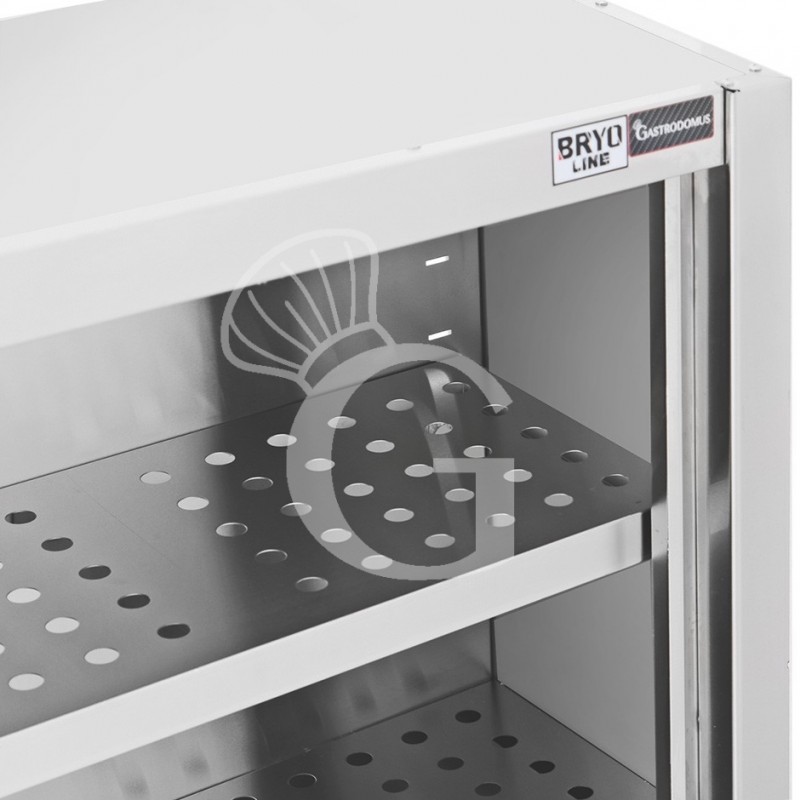 Armario de pared inox con escurridor, puertas correderas, 2 estantes perforados, L 1300 mm x P 400 mm x A 1000 mm