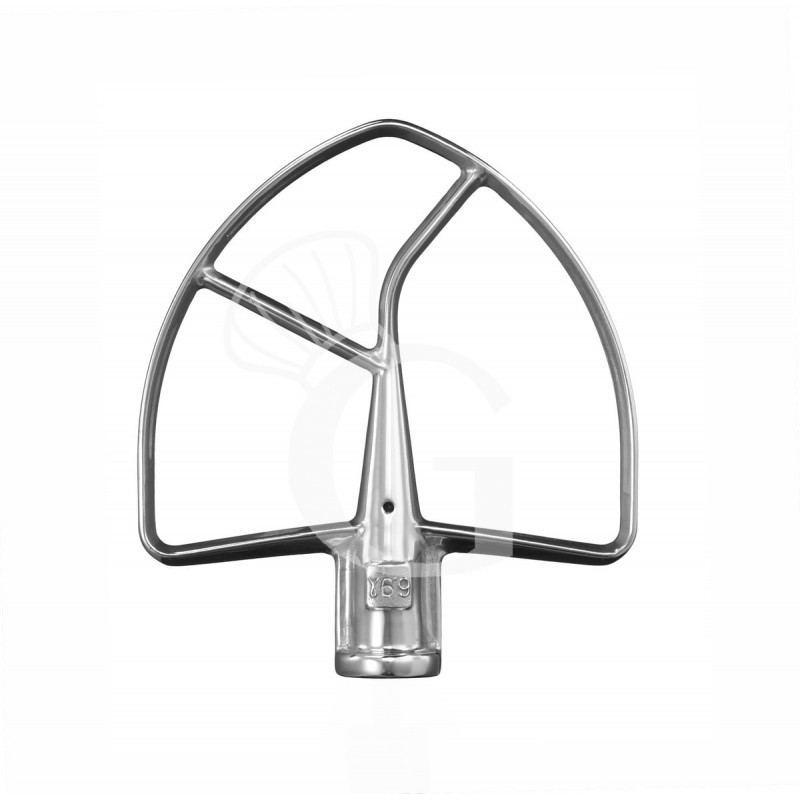 Batidor plano de acero inoxidable