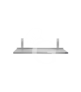 Estante de pared de acero inoxidable L 900 mm x P 300 mm x A 350 mm