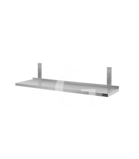 Estante de pared de acero inoxidable L 1100 mm x P 400 mm x A 350 mm