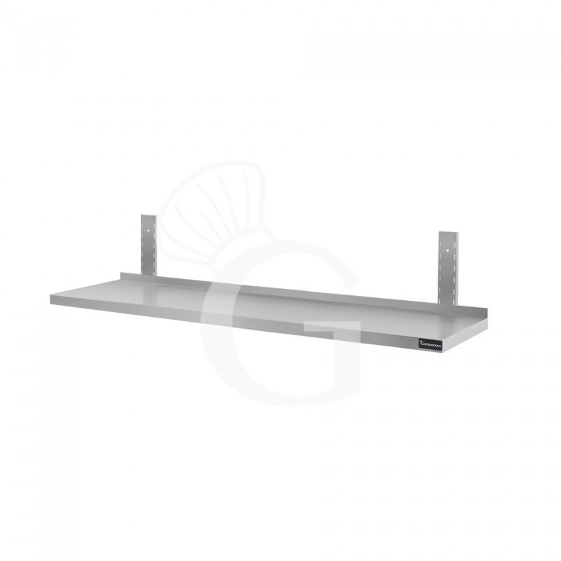 Estante de pared de acero inoxidable L 1400 mm x P 300 mm x A 350 mm