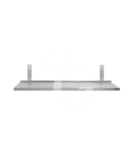 Estante de pared de acero inoxidable L 1400 mm x P 300 mm x A 350 mm