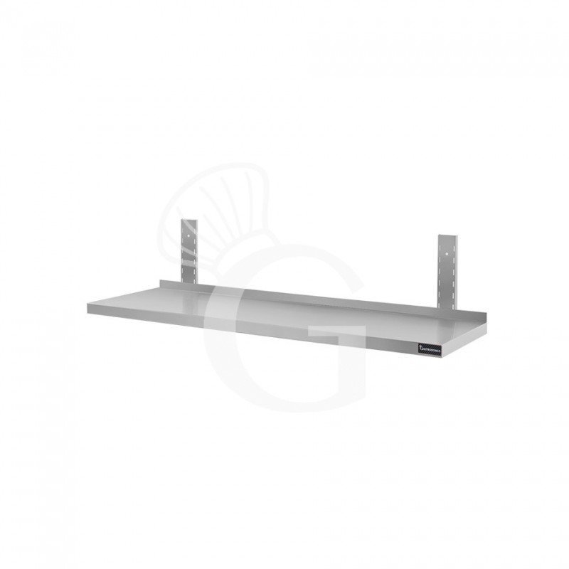 Estante de pared de acero inoxidable L 800 mm x P 400 mm x A 350 mm