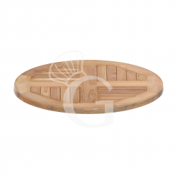 Tablero redondo de teca para exterior, diámetro 700 mm, altura 29 mm